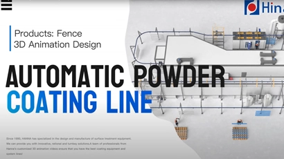 Large Scale Aluminum Profile Automatic Electrostatic Powder Coating Line
