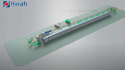 Powder Coating Line with Large Cyclone Recovery