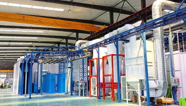 Powder Coating Line For Metal Cabinet
