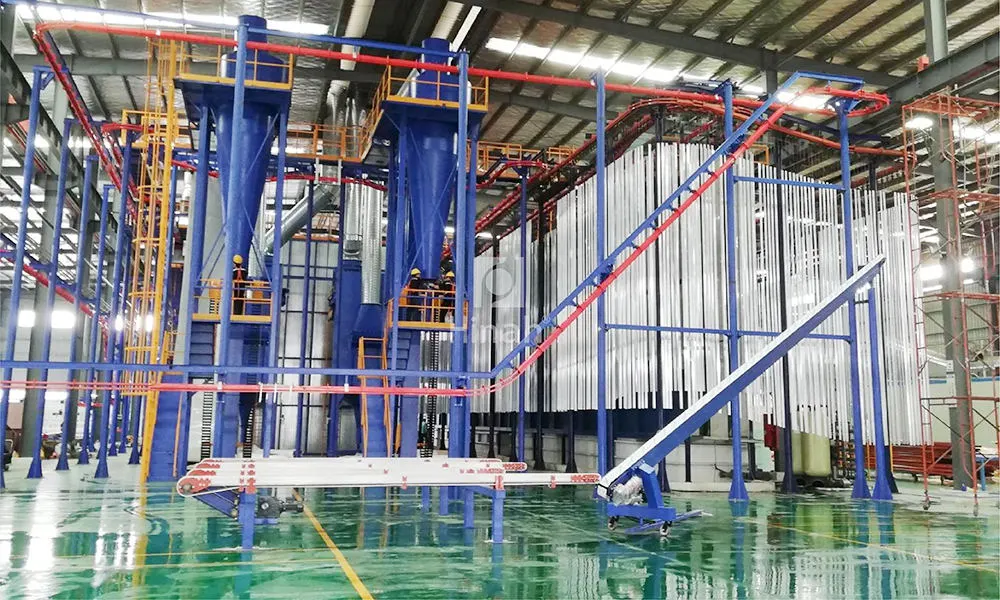  Vertical Powder Coating Line