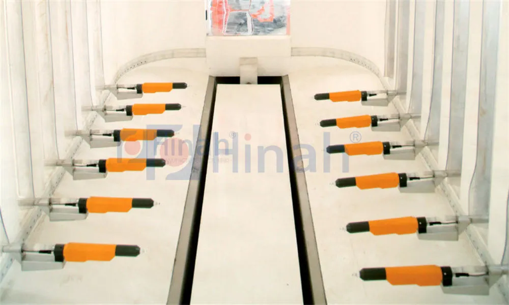 Powder Coating Booth With Large Cyclone Recovery System