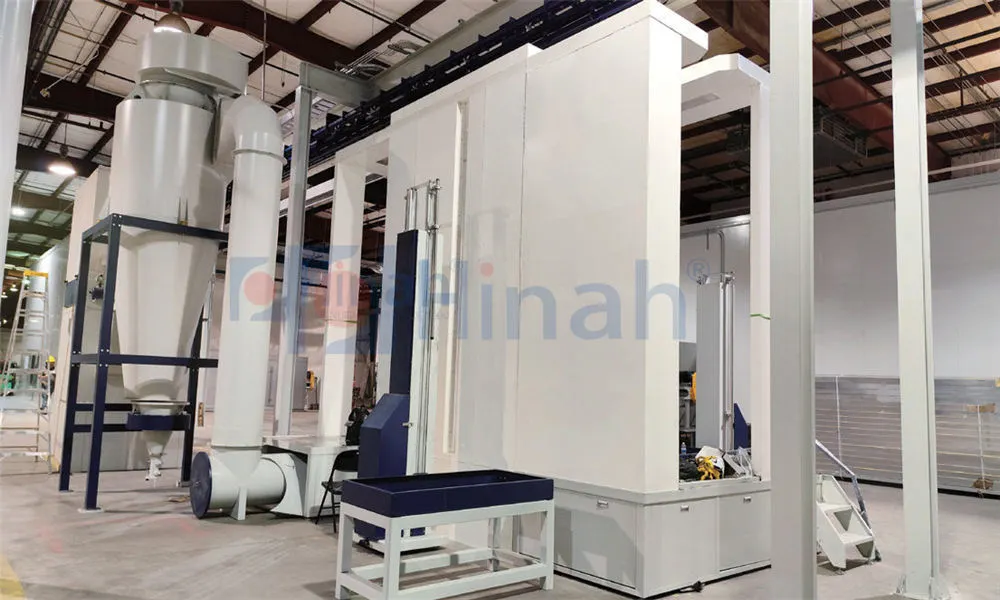 Powder Coating Booth With Large Cyclone Recovery System