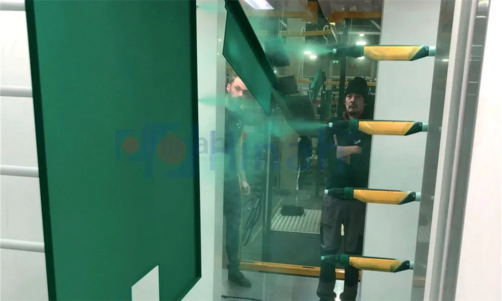 Powder Coating Booth With Large Cyclone Recovery System