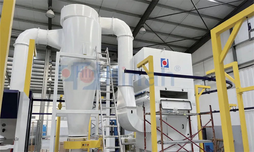 Powder Coating Booth With Large Cyclone Recovery System