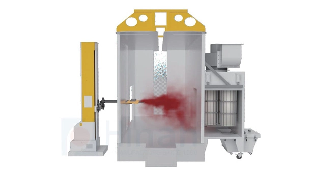 Filter Recovery Powder Coating Booth