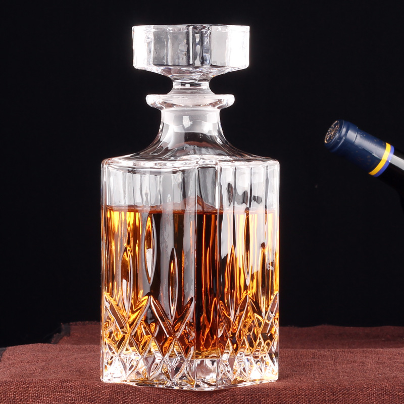 crystal whiskey bottle