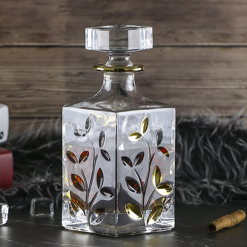 crystal whiskey bottle