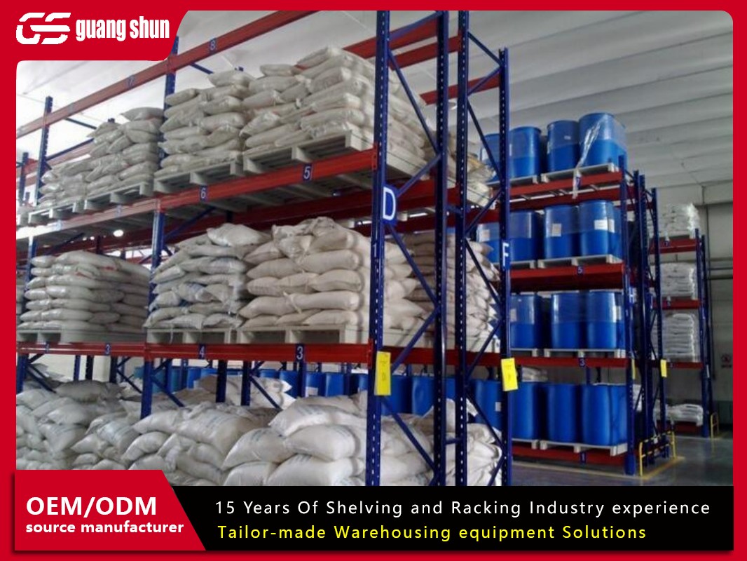 Chemical heavy-duty shelves