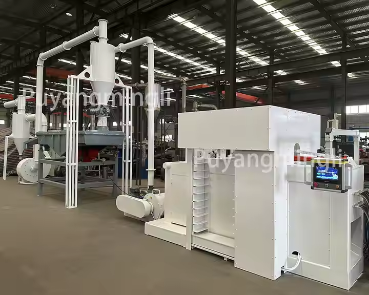 Magnesium alloy chips equipment