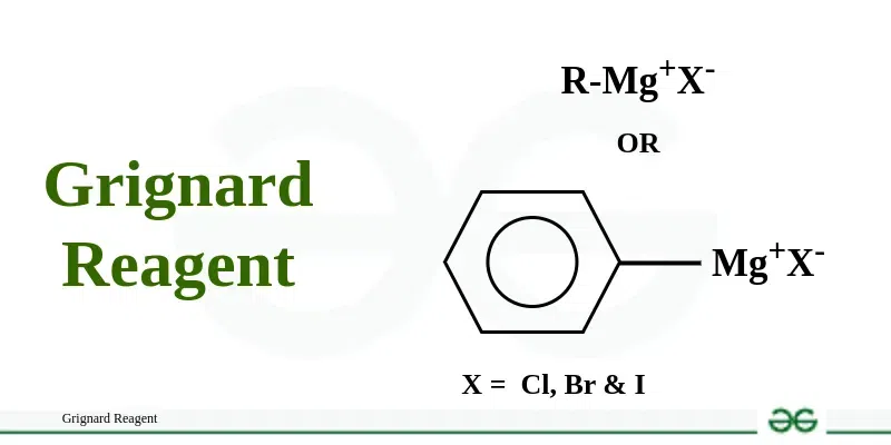 Use of Grignard reagent, and making a Grignard reagent from magnesium turnings