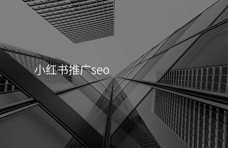 小红书推广seo
