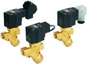 2-way solenoid valve with built-in Y-type filter VXK