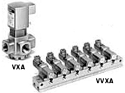 Direct-acting 3-way gas control valve VXA3