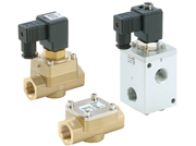 Pilot-operated 2/3-way solenoid valve and check valve for 5.0MPa VCH/VCHC