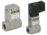 2-way valve for compressed air and gas-liquid circuit control VNA