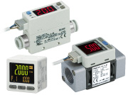 2-color display digital flow sensor PFMB