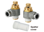 External Full Metal Speed Control Valve AS-X737 with Quick-Change Pipe Fittings