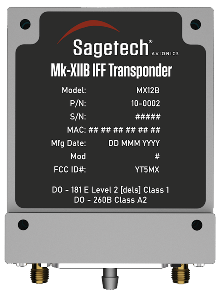 Sagetech MX12B Mode 5 IFF Transponder
