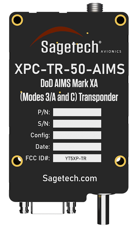 Sagetech XPC AIMS Mode C Legacy Transponder