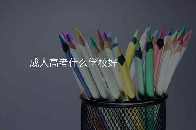 成人高考什么学校好