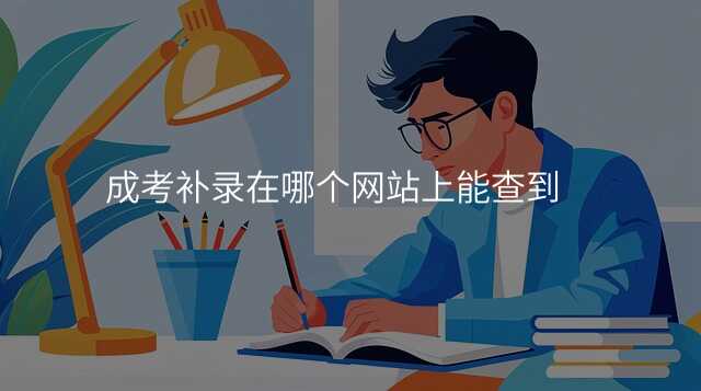 成考补录在哪个网站上能查到