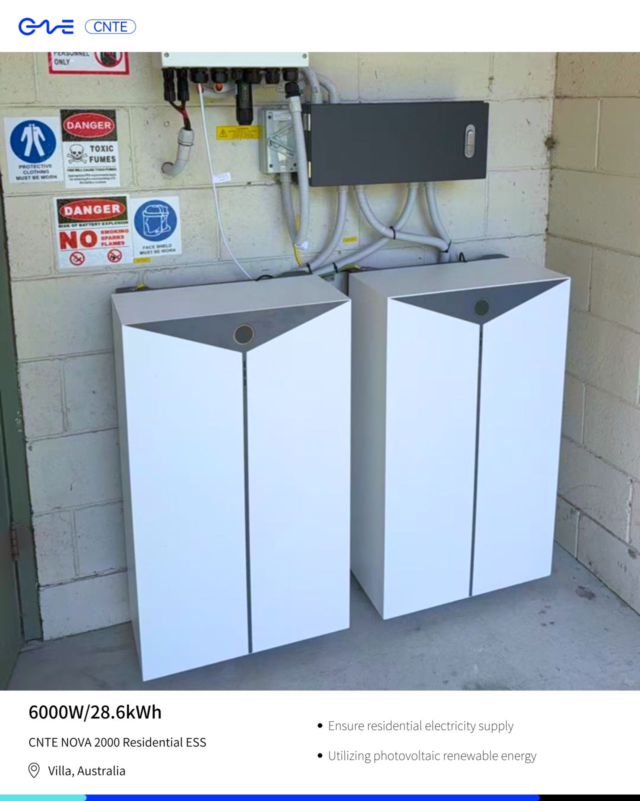 オーストラリア：家庭用蓄電システム（ヴィラ）