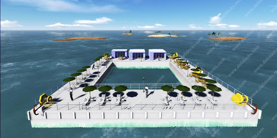 Construction of houses on water