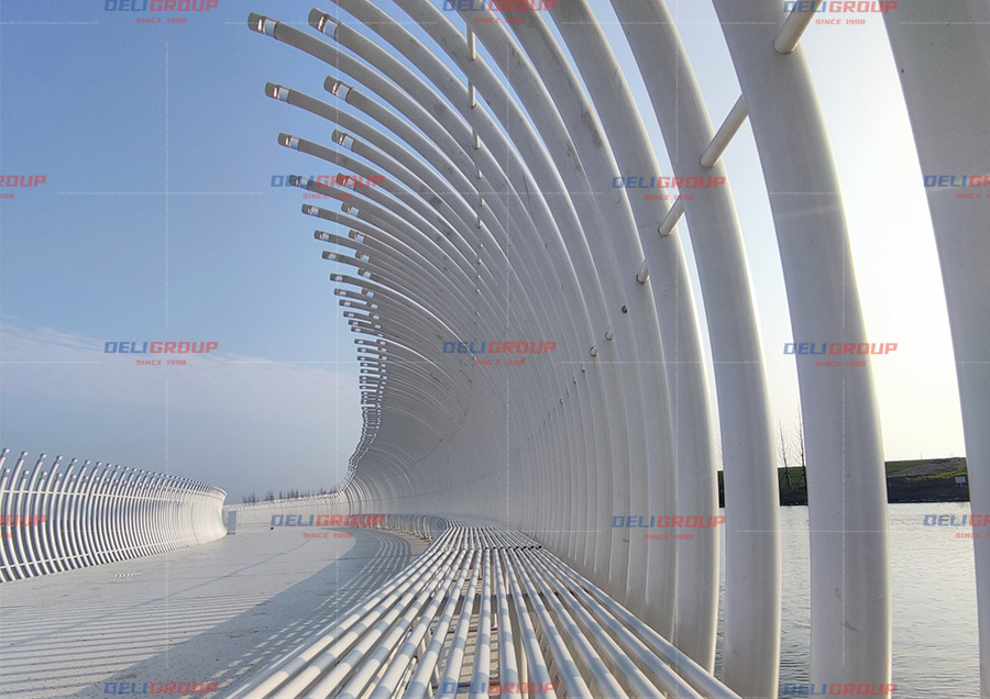 Aluminum alloy pedestrian bridges