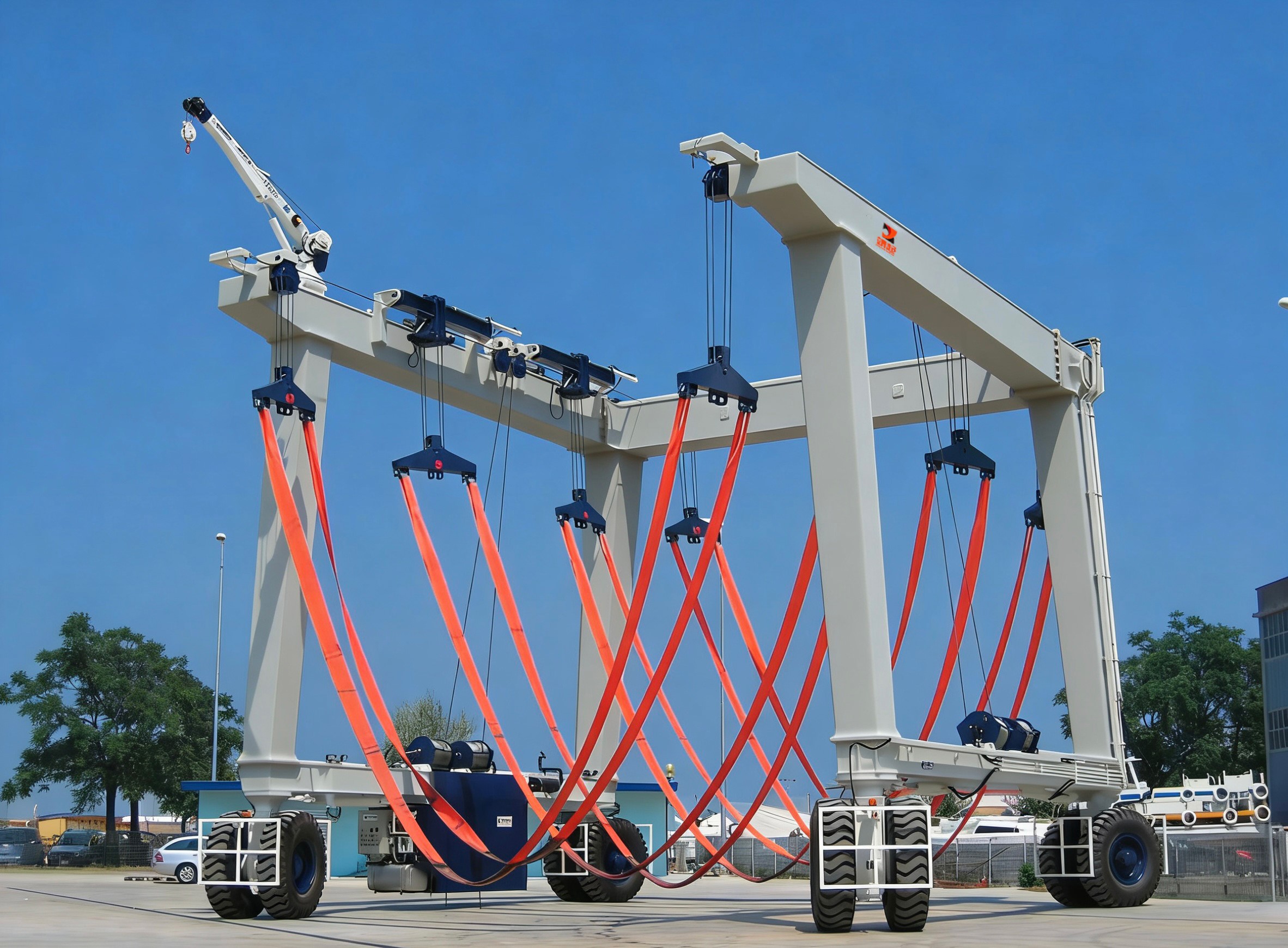 Mobile marine crane