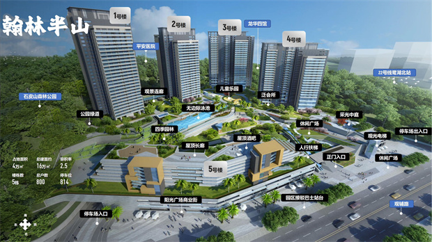 龙华区真正豪宅统建楼新盘，5栋800户大型花园小区
