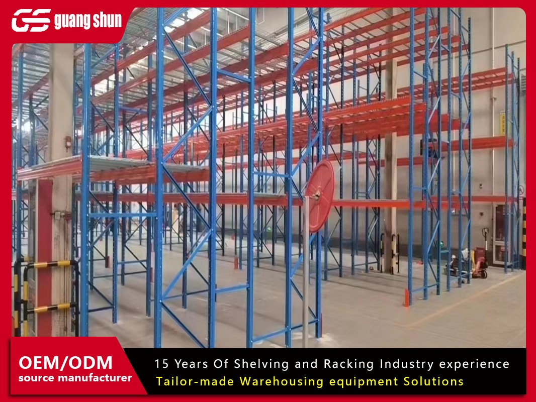 Double-deep-pallet-racking