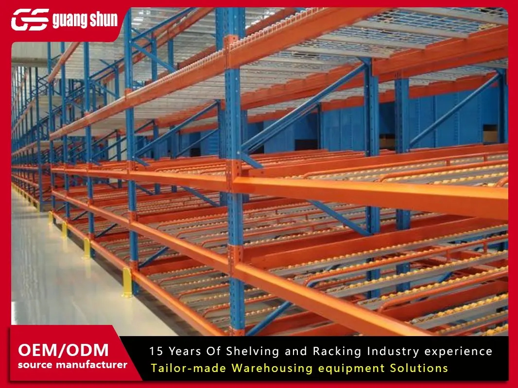 flow through pallet racking