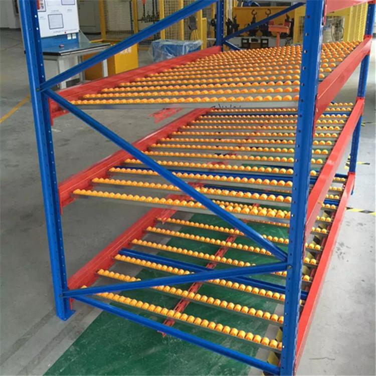 Flow rack shelving