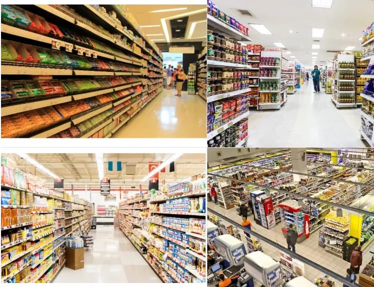 Back mesh double-sided store shelves