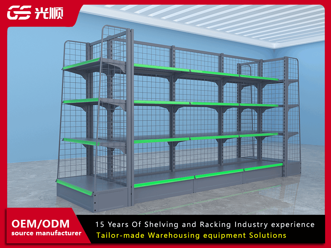 Back mesh double-sided store shelves