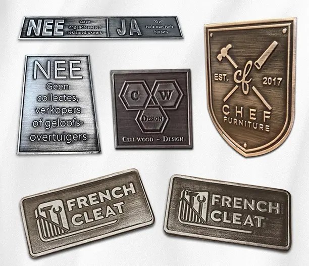 Embossed Metal Tags