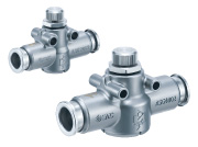 SMC 不锈钢速度控制阀（最高使用温度150℃规格）直通型ASG