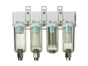 SMC 模块连接型抗菌&middot;除臭&middot;除菌过滤器HF2-BF□