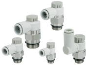 SMC Uni-弯头型／万向型压下锁定式AS