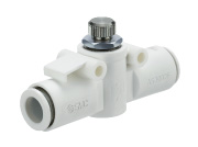 SMC 难燃性(相当于UL-94规格V-0）带快换接头的速度控制阀/直通型AS-X900