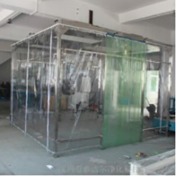 How to open the door of a clean room without dust