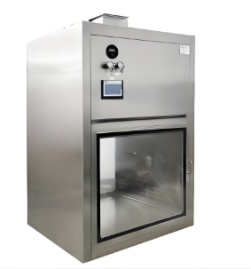 Laminar flow transfer window