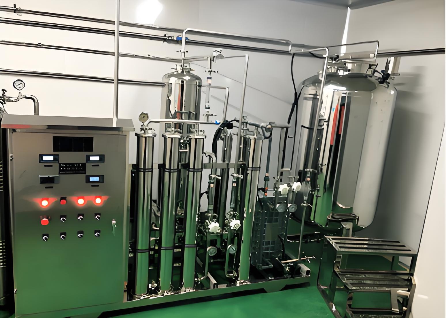Pure water equipment and technological pipelines